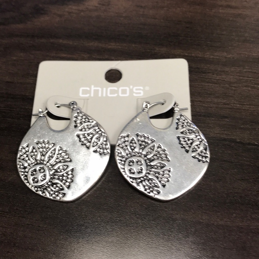 Lola Artisan Silver Hoops